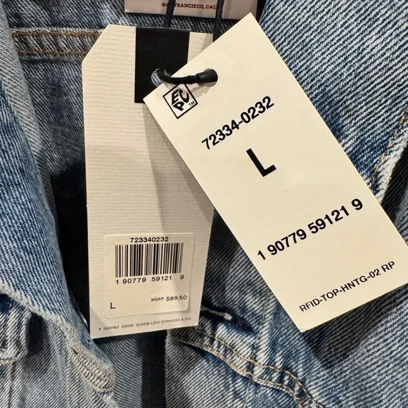 Levi's Premium Blue Denim Jacket - Picture 2 of 4